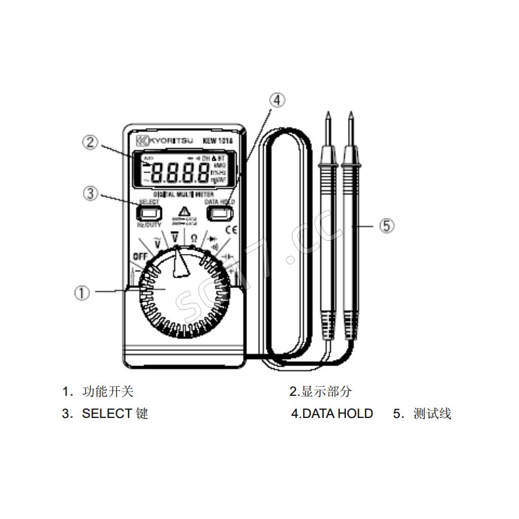 日本KYORITSU克列茨数字式万用表KEW 1018H