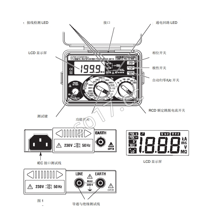 日本KYORITSU克列茨多功能测试仪MODEL 6011A